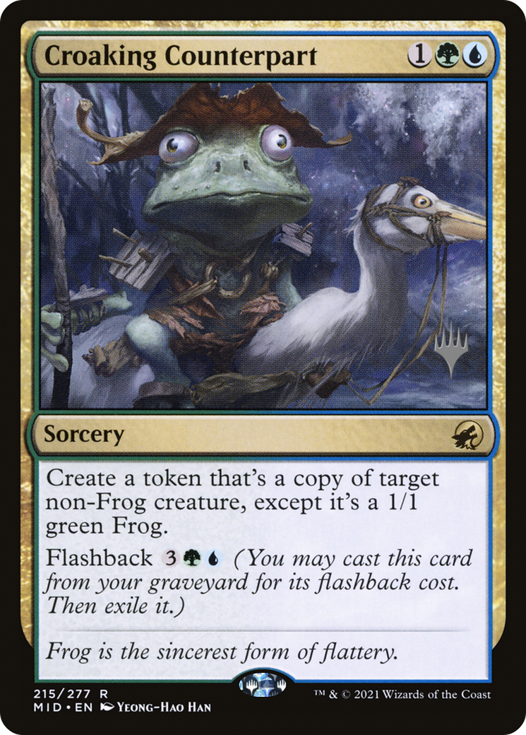 Croaking Counterpart (Promo Pack) [Innistrad: Midnight Hunt Promos] | Grognard Games