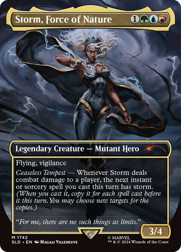 Storm, Force of Nature (SLD-1742) - Secret Lair Drop (Borderless) Foil | Grognard Games