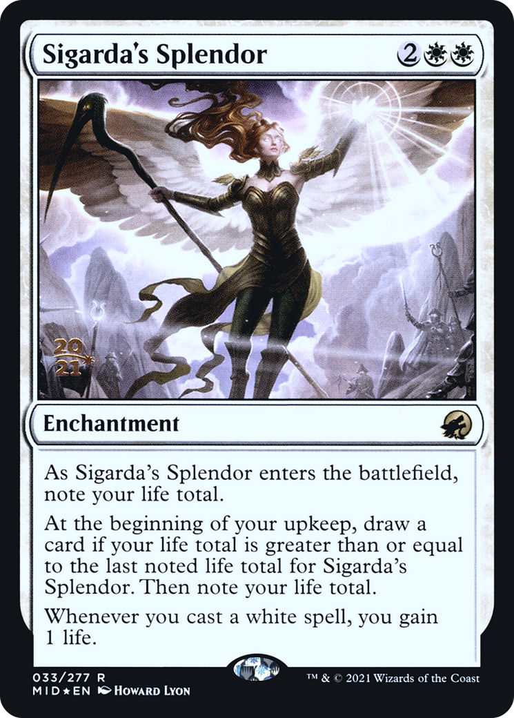 Sigarda's Splendor [Innistrad: Midnight Hunt Prerelease Promos] | Grognard Games