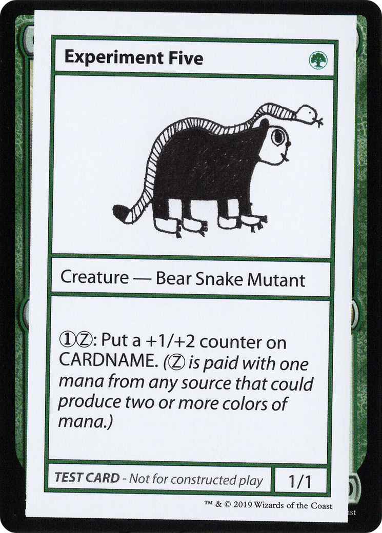 Experiment Five (2021 Edition) [Mystery Booster Playtest Cards] | Grognard Games