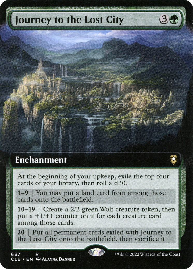 Journey to the Lost City (Extended Art) [Commander Legends: Battle for Baldur's Gate] | Grognard Games
