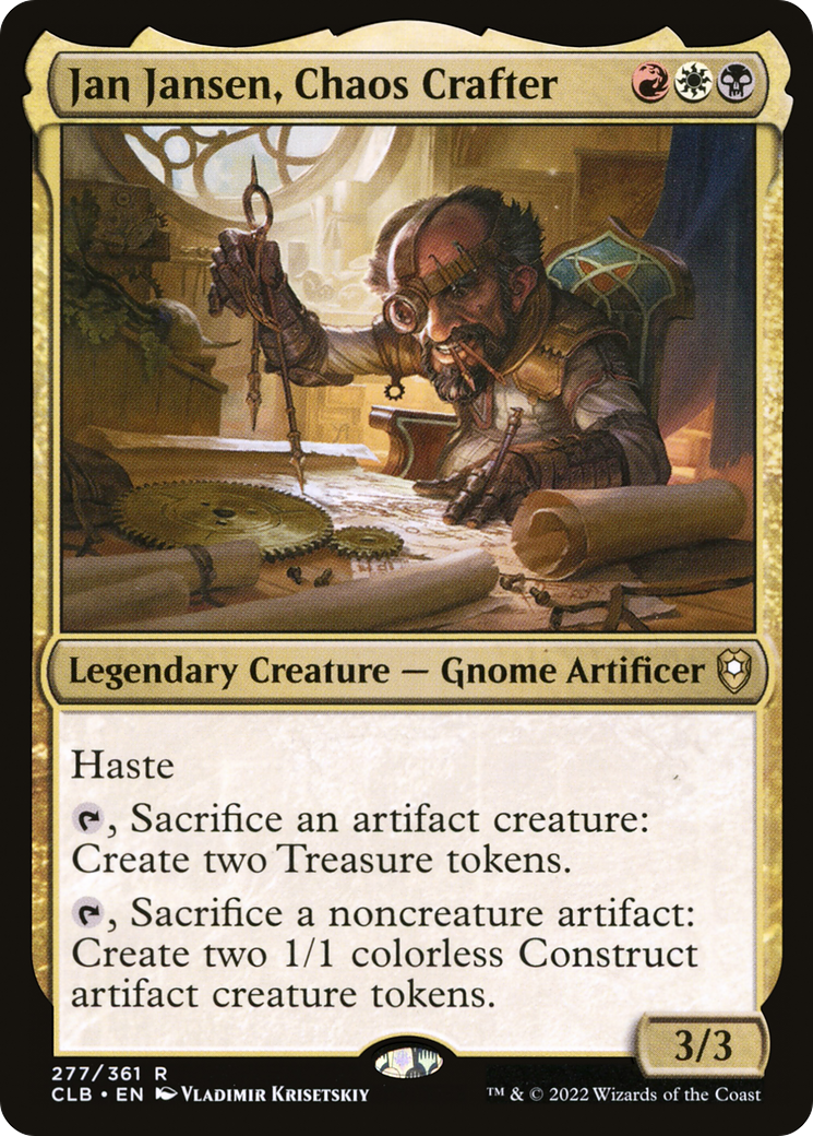 Jan Jansen, Chaos Crafter [Commander Legends: Battle for Baldur's Gate] | Grognard Games