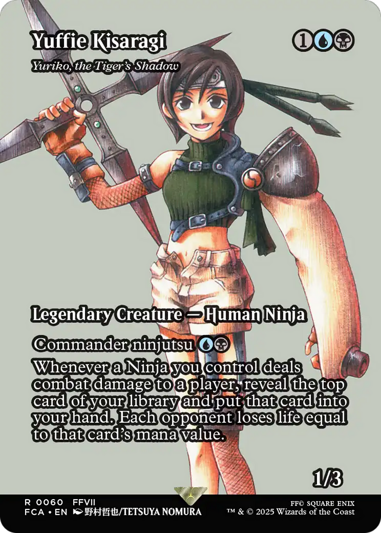 Yuriko, the Tiger's Shadow (FCA-060) - FINAL FANTASY: Through the Ages / Yuffie Kisaragi (Borderless) Foil | Grognard Games