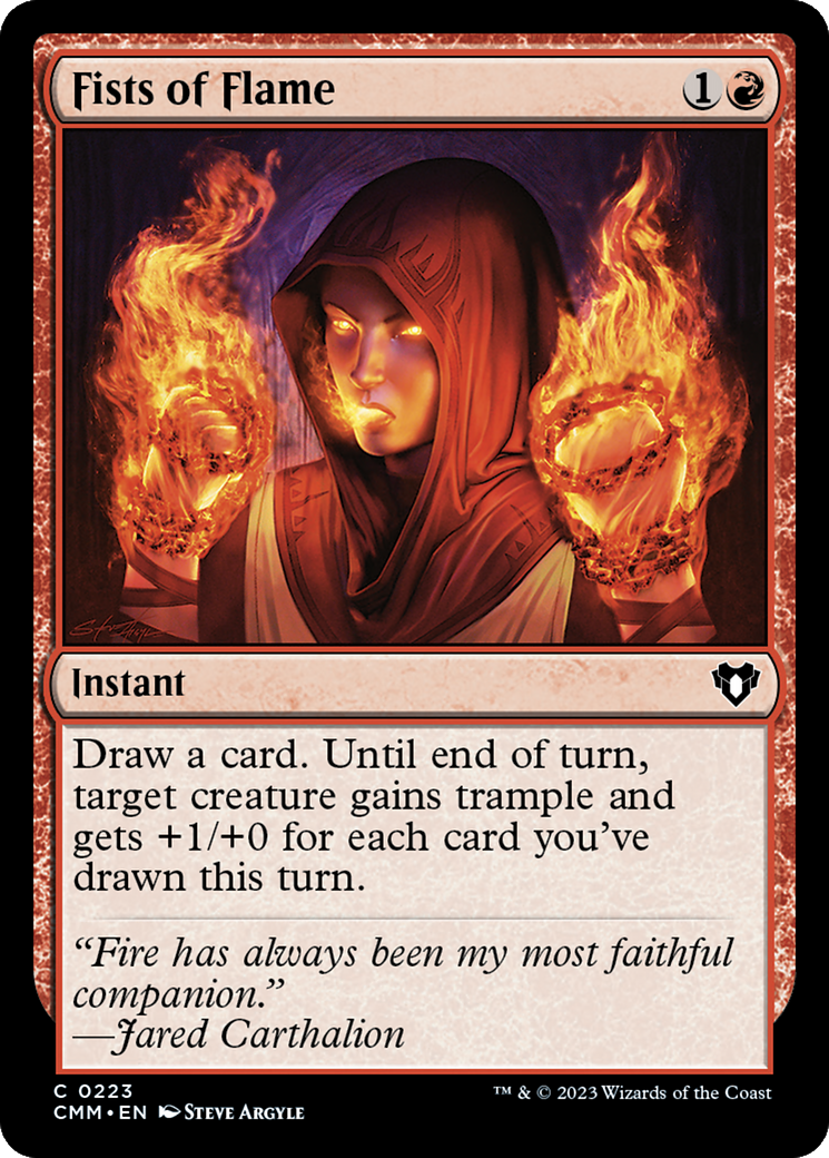 Fists of Flame [Commander Masters] | Grognard Games