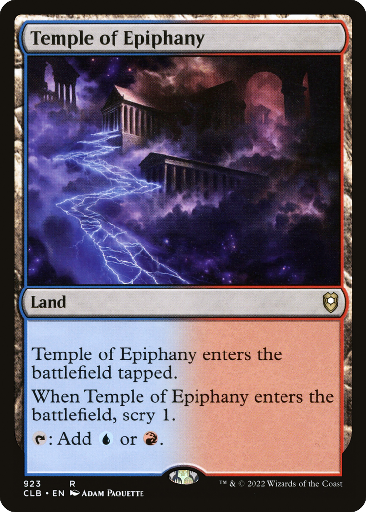 Temple of Epiphany [Commander Legends: Battle for Baldur's Gate] | Grognard Games