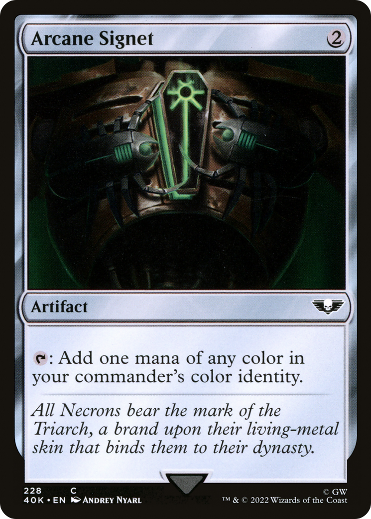 Arcane Signet (228) [Universes Beyond: Warhammer 40,000] | Grognard Games