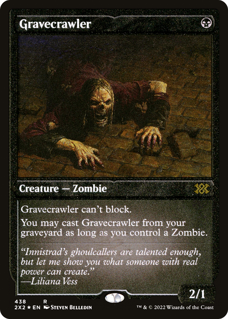 Gravecrawler (Foil Etched) (2X2-438) - Double Masters 2022 Foil | Grognard Games