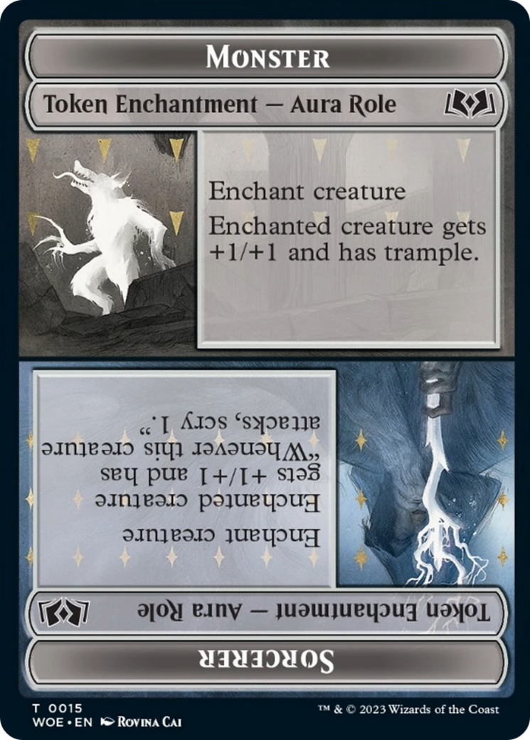 Monster // Sorcerer (WOE-015) - Wilds of Eldraine Tokens Foil | Grognard Games