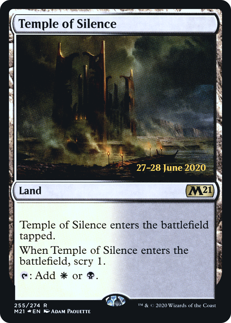 Temple of Silence  [Core Set 2021 Prerelease Promos] | Grognard Games