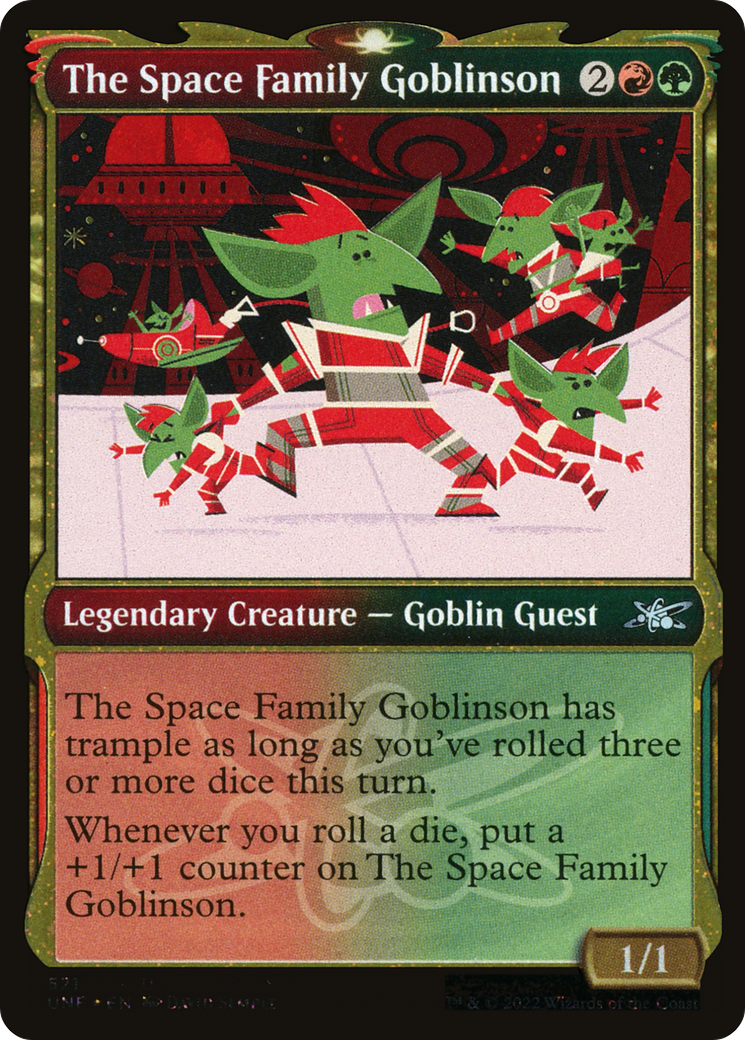 The Space Family Goblinson (Showcase) (Galaxy Foil) [Unfinity] | Grognard Games