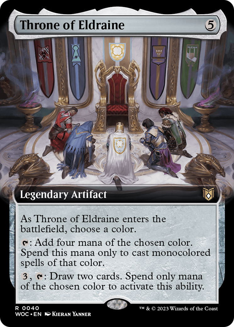 Throne of Eldraine (Extended Art) [Wilds of Eldraine Commander] | Grognard Games