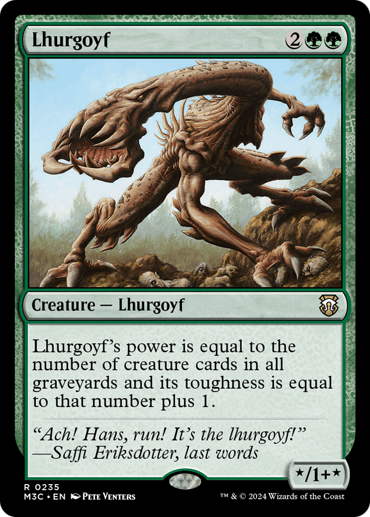 Lhurgoyf (Ripple Foil) [Modern Horizons 3 Commander] | Grognard Games