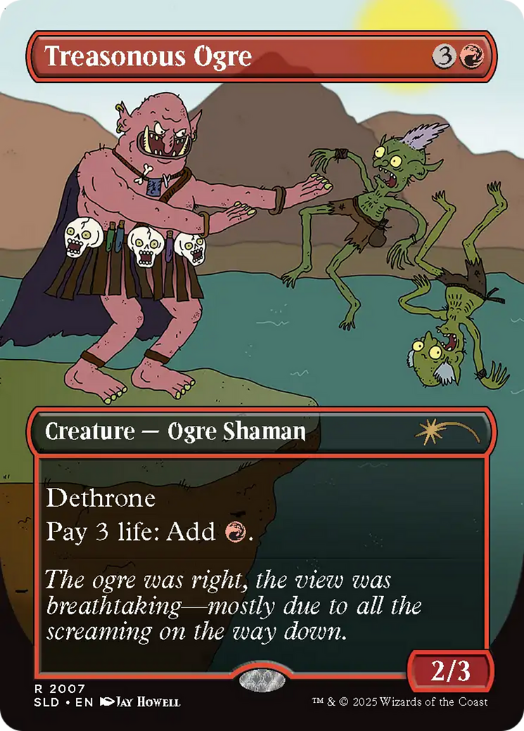 Treasonous Ogre (SLD-2007) - Secret Lair Drop (Borderless) Foil | Grognard Games
