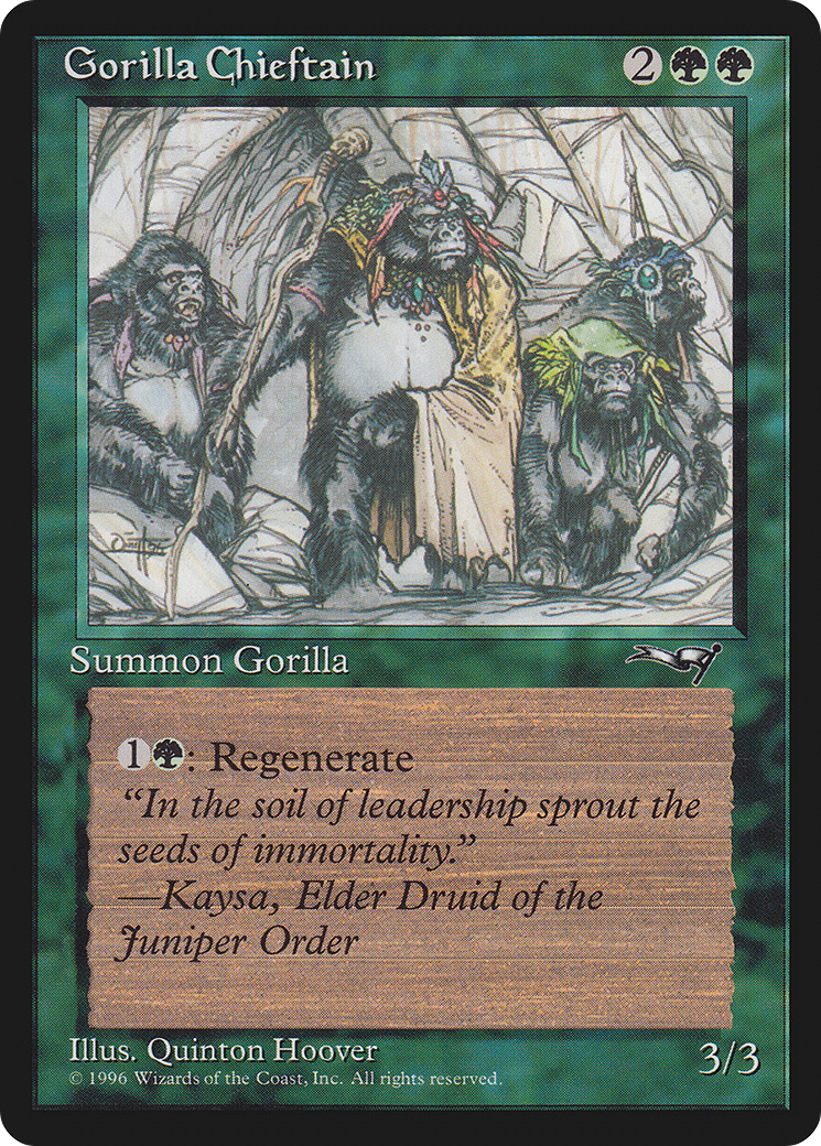 Gorilla Chieftain (Two Gorilla Art) [Alliances] | Grognard Games
