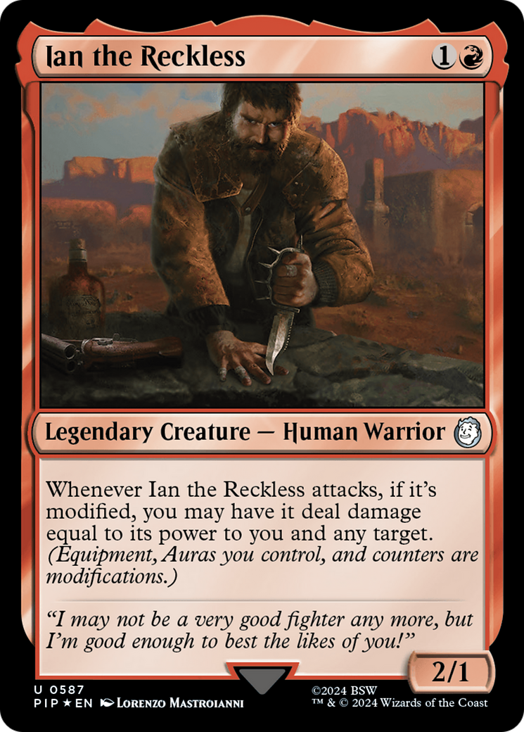 Ian the Reckless (Surge Foil) [Fallout] | Grognard Games