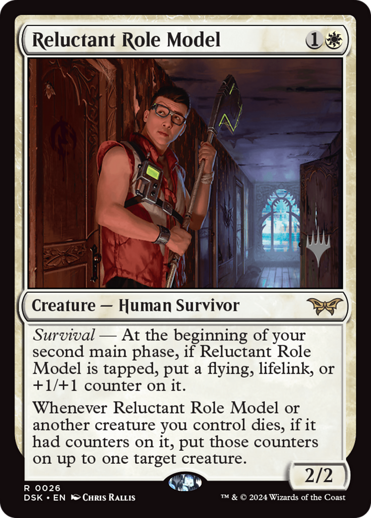Reluctant Role Model (Promo Pack) [Duskmourn: House of Horror Promos] | Grognard Games