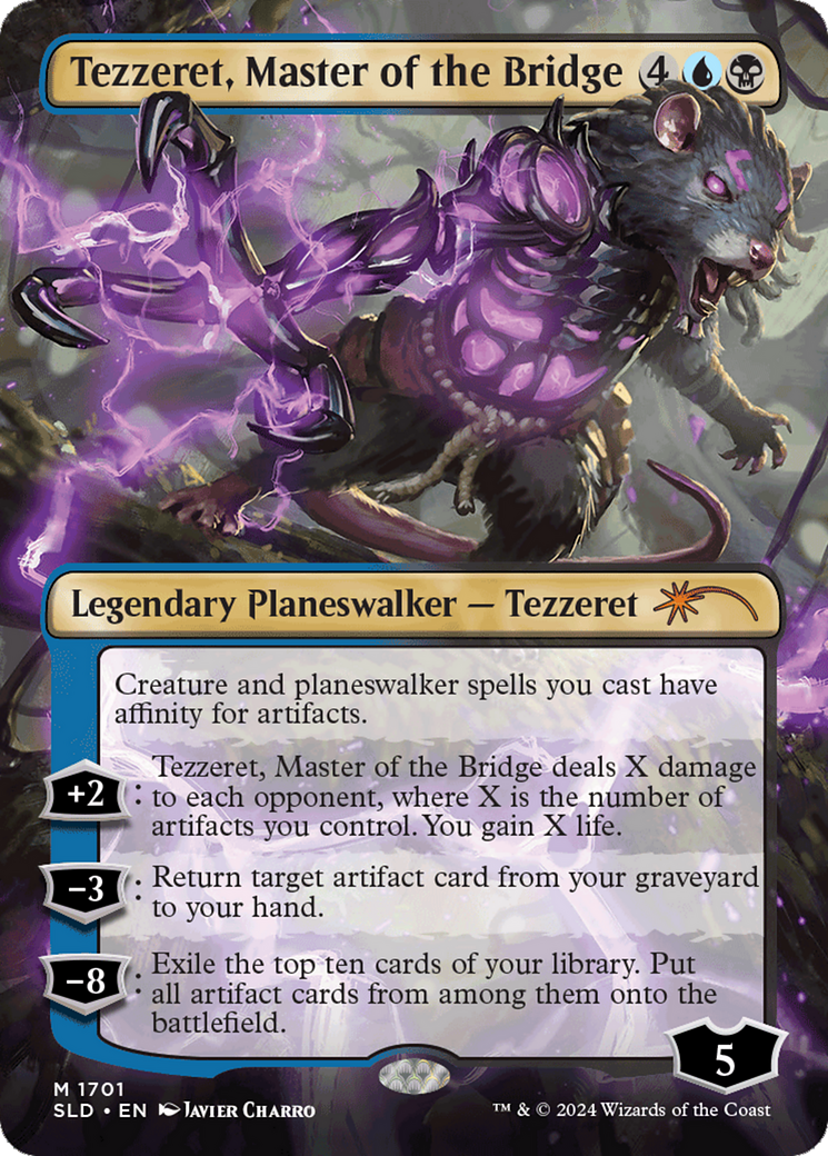 Tezzeret, Master of the Bridge (SLD-1701) - Secret Lair Drop (Borderless) Foil | Grognard Games