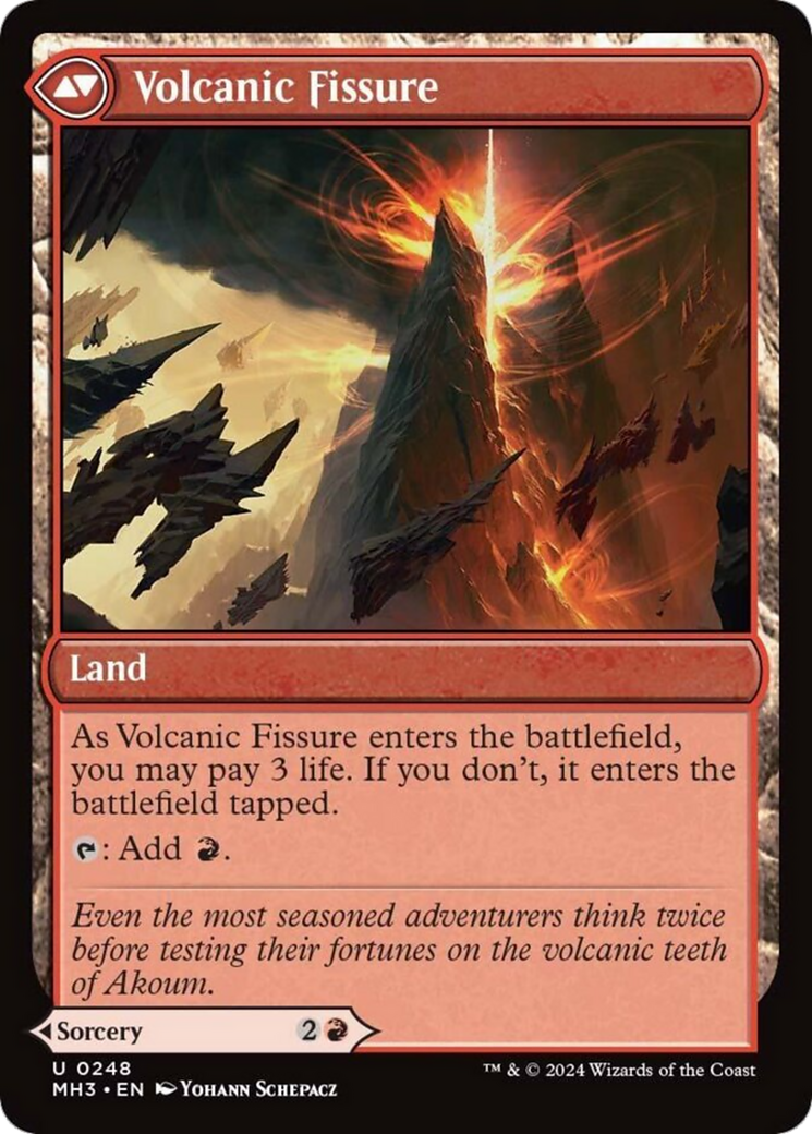 Sundering Eruption // Volcanic Fissure [Modern Horizons 3] | Grognard Games