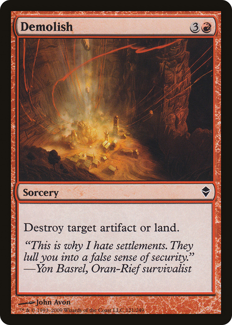 Demolish [Zendikar] | Grognard Games