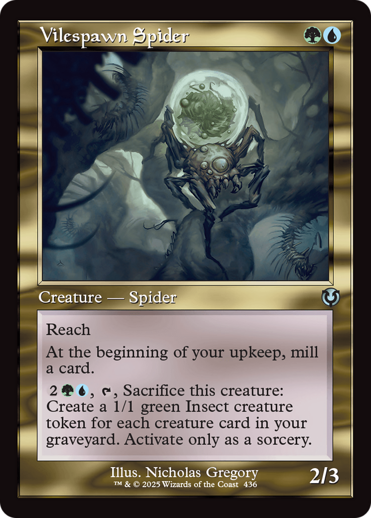 Vilespawn Spider (Retro Frame) [Innistrad Remastered] | Grognard Games