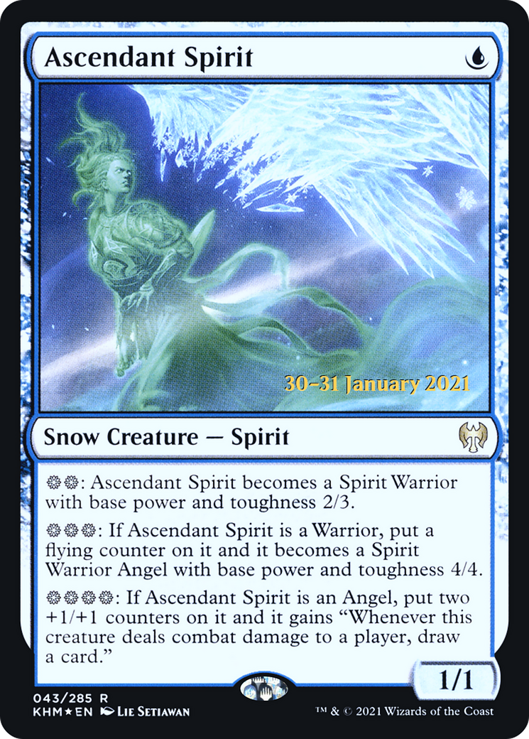 Ascendant Spirit [Kaldheim Prerelease Promos] | Grognard Games
