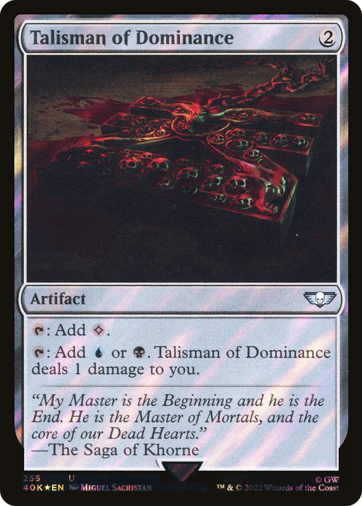 Talisman of Dominance (255) (Surge Foil) [Universes Beyond: Warhammer 40,000] | Grognard Games