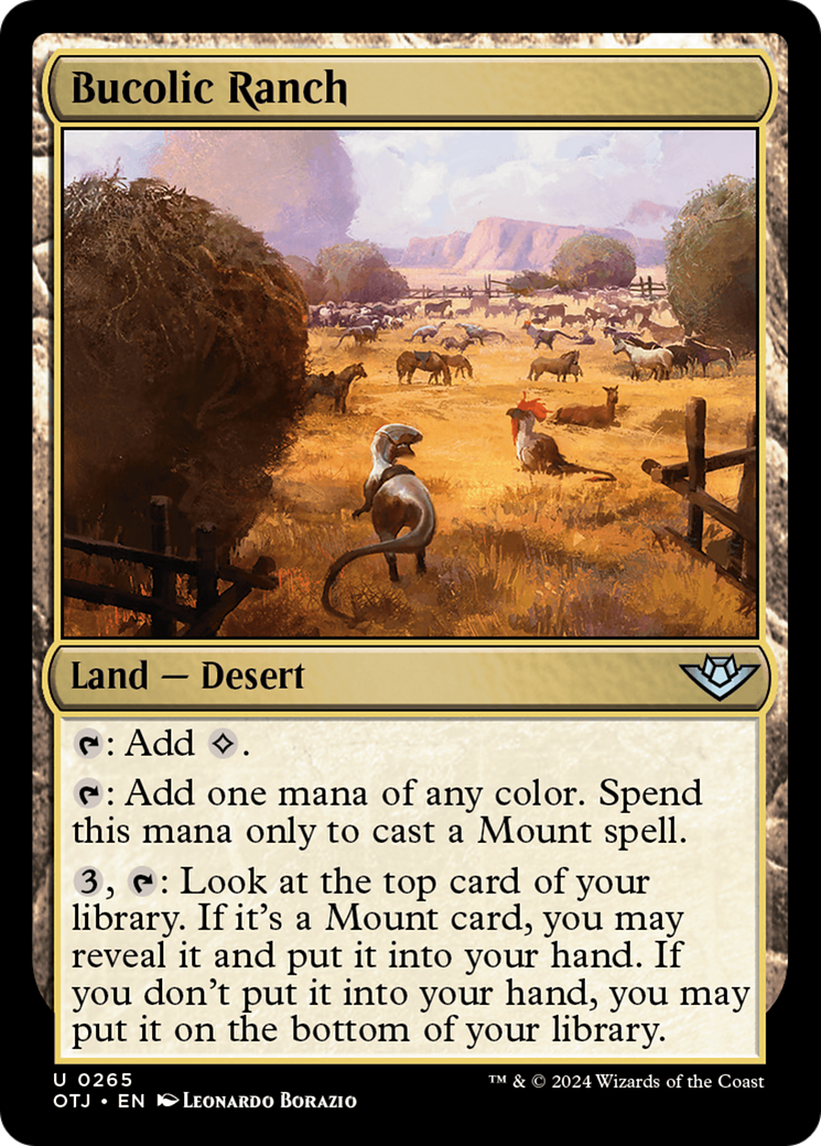 Bucolic Ranch (OTJ-265) - Outlaws of Thunder Junction Foil | Grognard Games