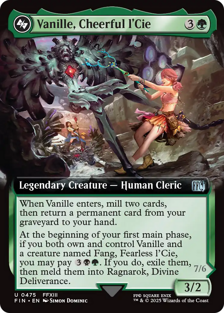Vanille, Cheerful l'Cie (FIN-475) - FINAL FANTASY: (Extended Art) Foil | Grognard Games