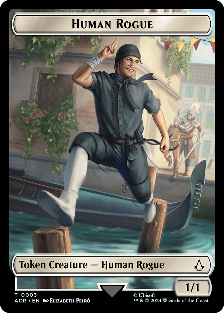 Human Rogue Token [Assassin's Creed Tokens] | Grognard Games