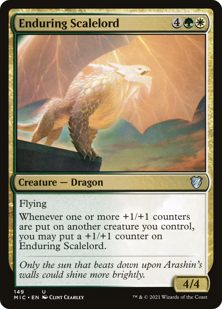 Enduring Scalelord [Innistrad: Midnight Hunt Commander] | Grognard Games