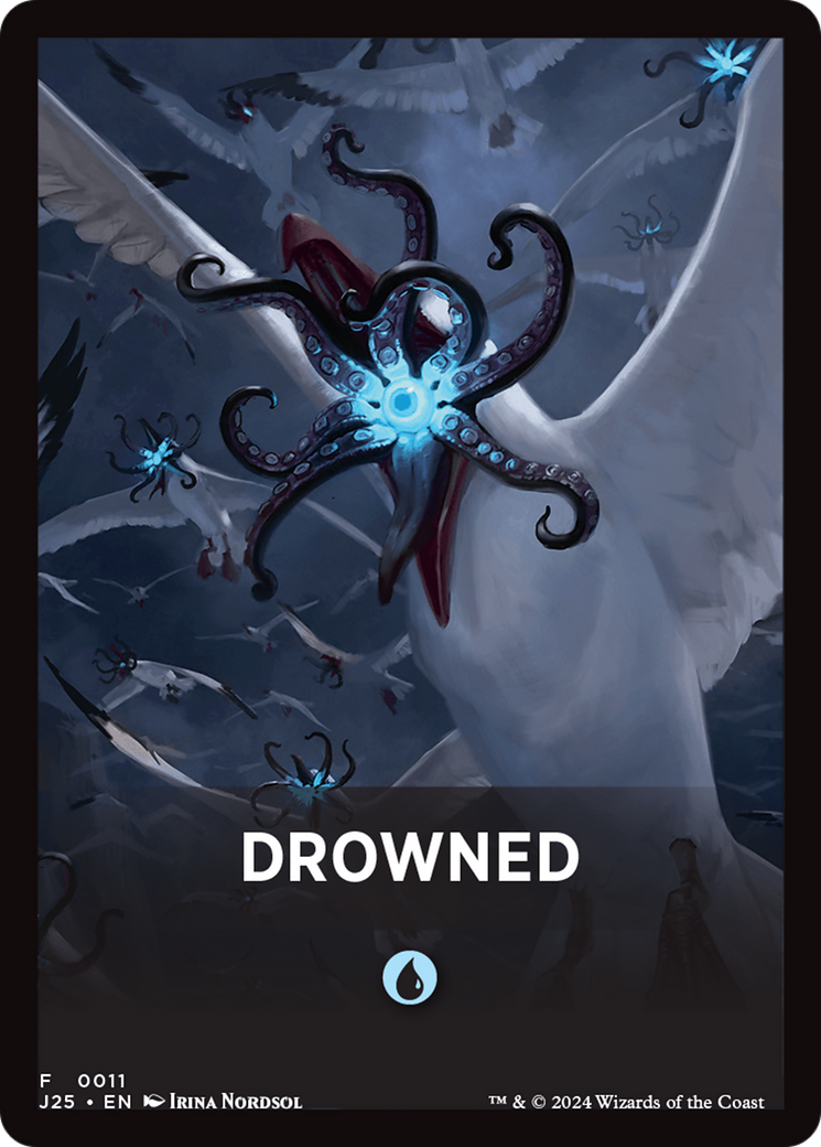 Drowned Theme Card [Foundations Jumpstart Front Cards] | Grognard Games