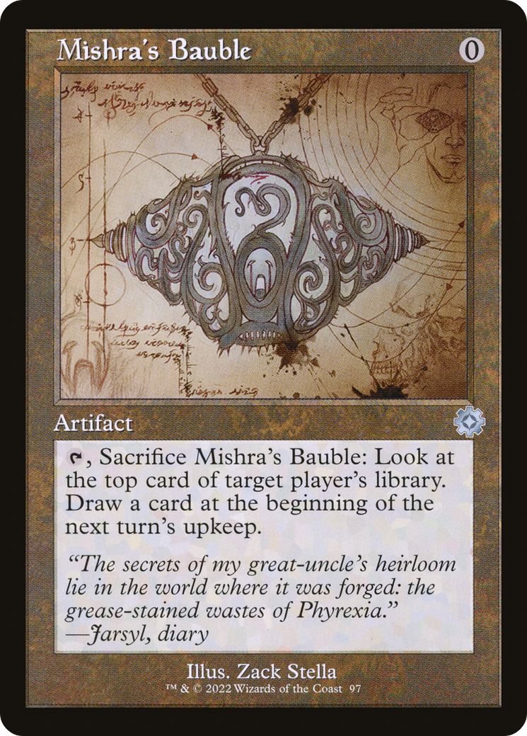 Mishra's Bauble (Retro Schematic) [The Brothers' War Retro Artifacts] | Grognard Games