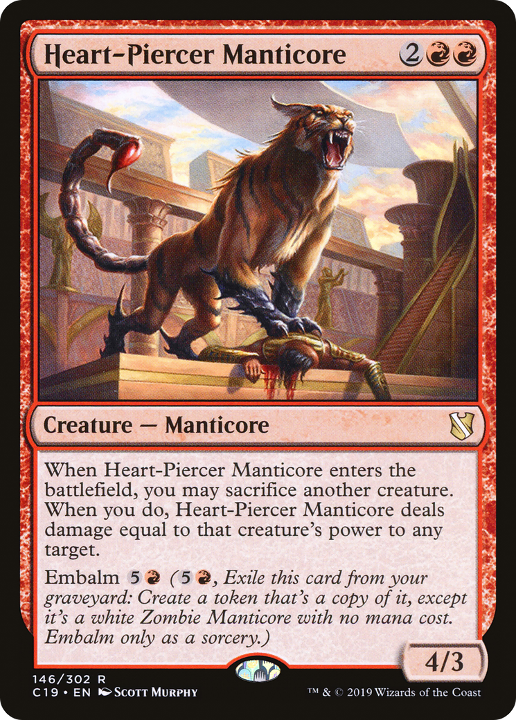 Heart-Piercer Manticore [Commander 2019] | Grognard Games