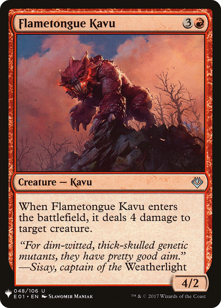 Flametongue Kavu [Mystery Booster] | Grognard Games