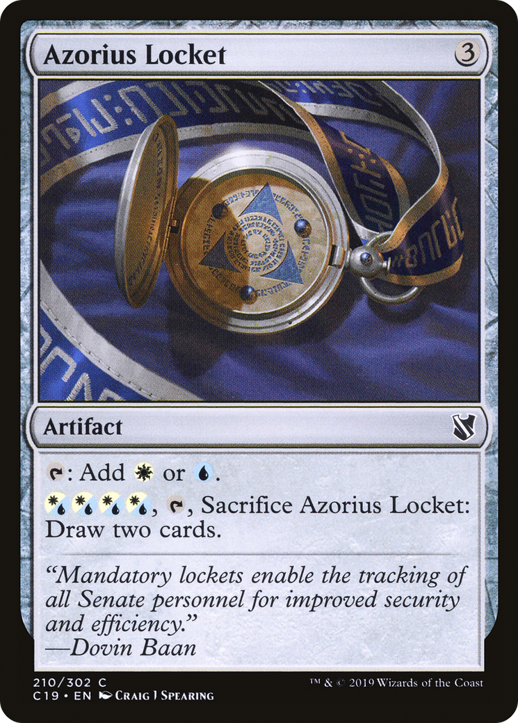 Azorius Locket [Commander 2019] | Grognard Games
