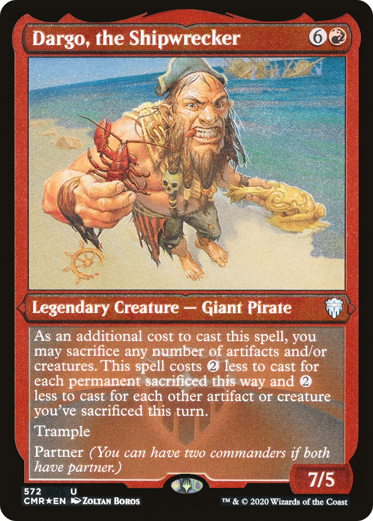 Dargo, the Shipwrecker (Etched) [Commander Legends] | Grognard Games