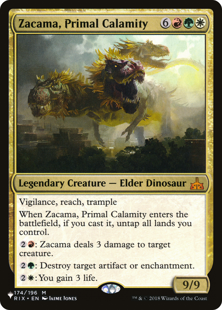 Zacama, Primal Calamity [The List] | Grognard Games