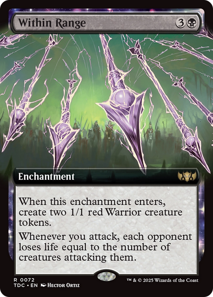 Within Range (Extended Art) [Tarkir: Dragonstorm Commander] | Grognard Games