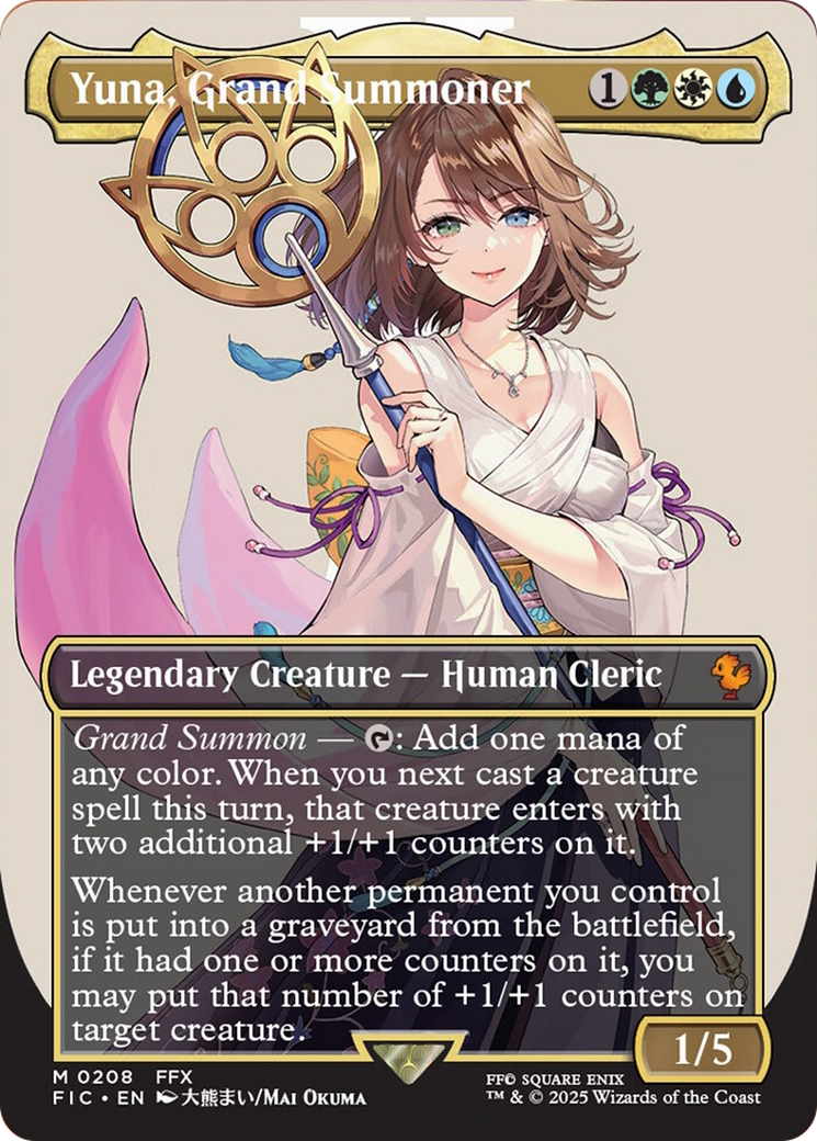 Yuna, Grand Summoner (Borderless) [FINAL FANTASY Commander] | Grognard Games
