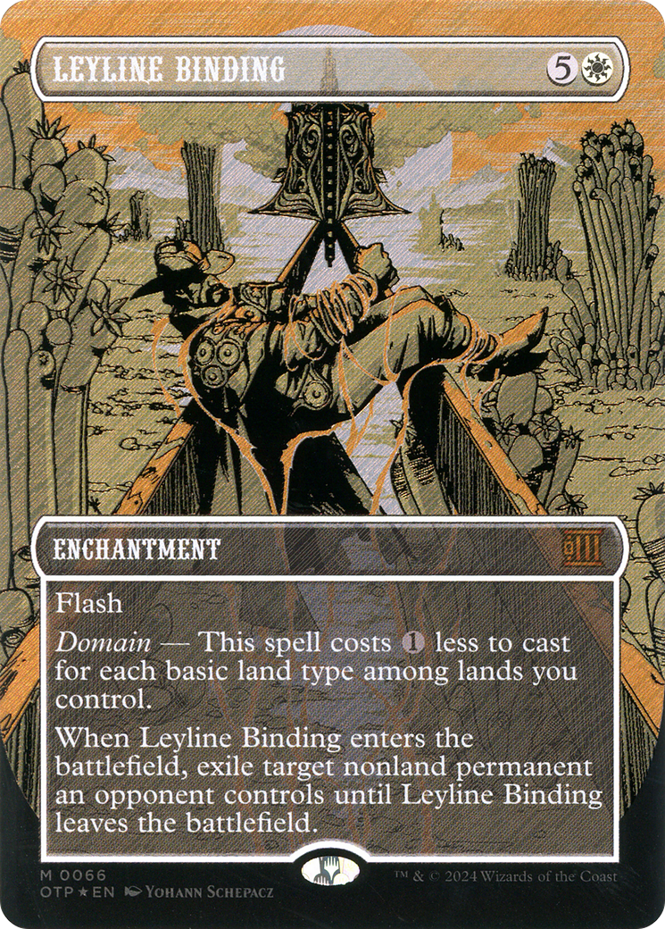 Leyline Binding (Textured Foil) [Outlaws of Thunder Junction: Breaking News] | Grognard Games
