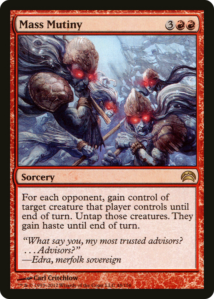 Mass Mutiny (PC2-048) - Planechase 2012 Foil | Grognard Games