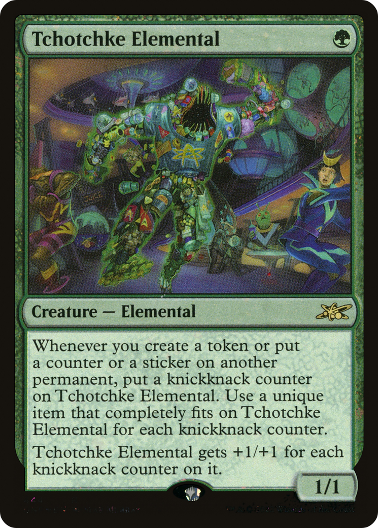 Tchotchke Elemental (Galaxy Foil) [Unfinity] | Grognard Games