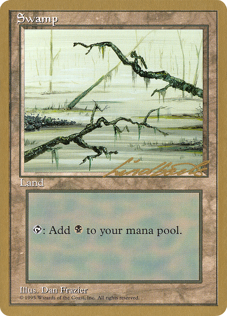 Swamp (ll370) (Leon Lindback) [Pro Tour Collector Set] | Grognard Games