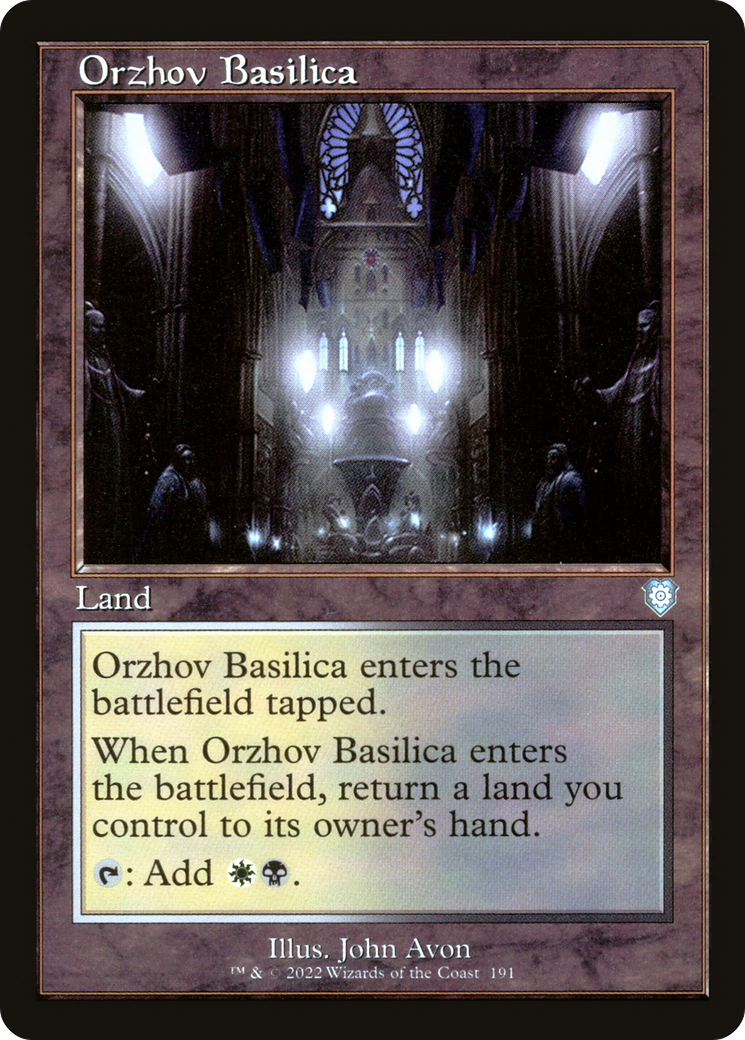 Orzhov Basilica (Retro) [The Brothers' War Commander] | Grognard Games