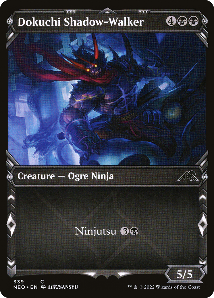 Dokuchi Shadow-Walker (Showcase Ninja) [Kamigawa: Neon Dynasty] | Grognard Games