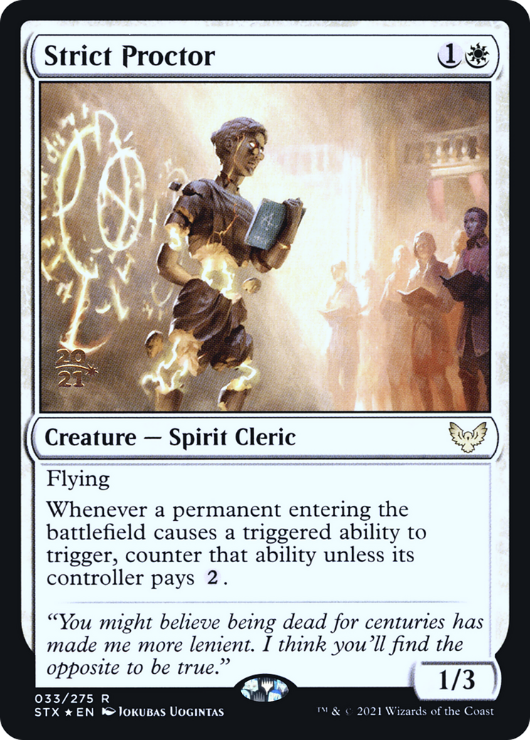 Strict Proctor [Strixhaven: School of Mages Prerelease Promos] | Grognard Games