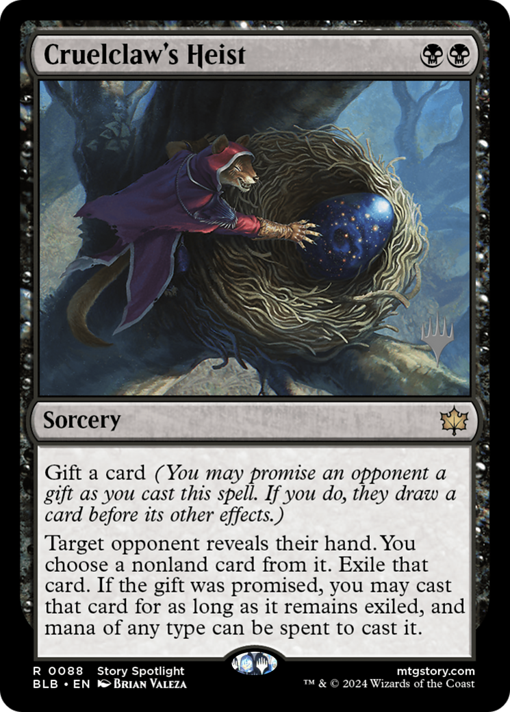 Cruelclaw's Heist (Promo Pack) [Bloomburrow Promos] | Grognard Games