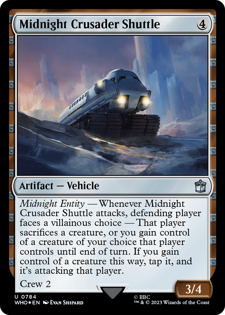 Midnight Crusader Shuttle (Surge Foil) [Doctor Who] | Grognard Games