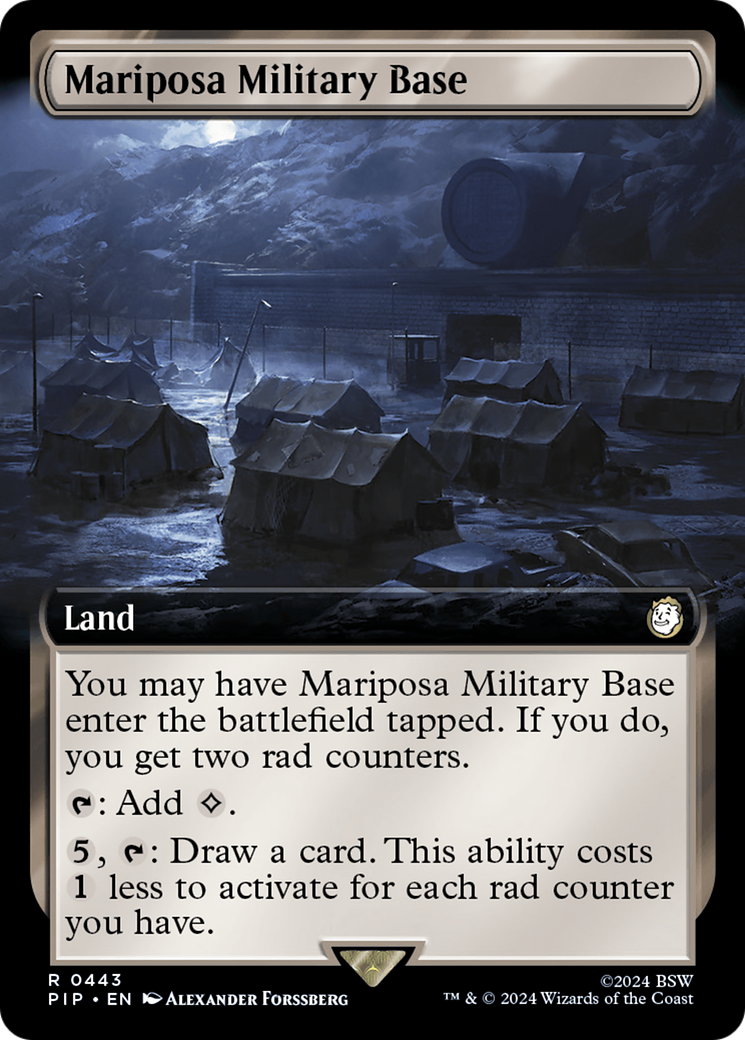 Mariposa Military Base (Extended Art) [Fallout] | Grognard Games
