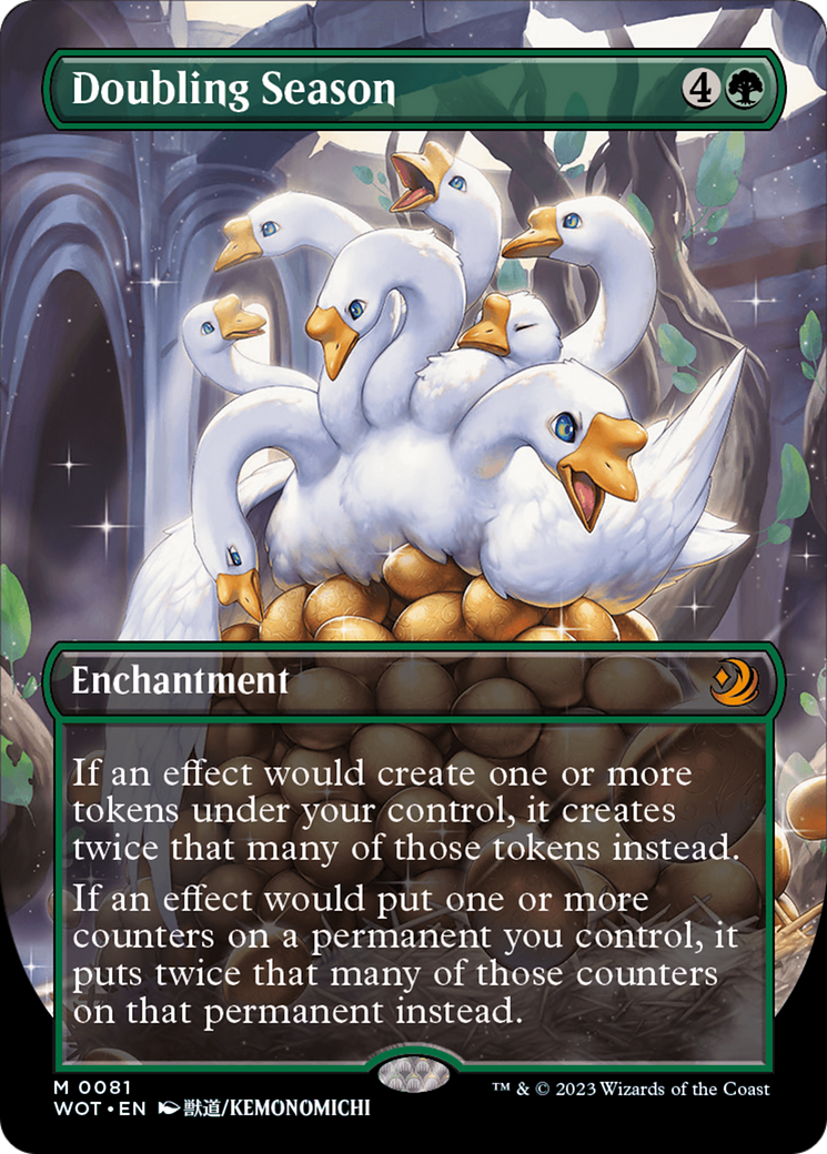 Doubling Season (Anime Borderless) [Wilds of Eldraine: Enchanting Tales] | Grognard Games